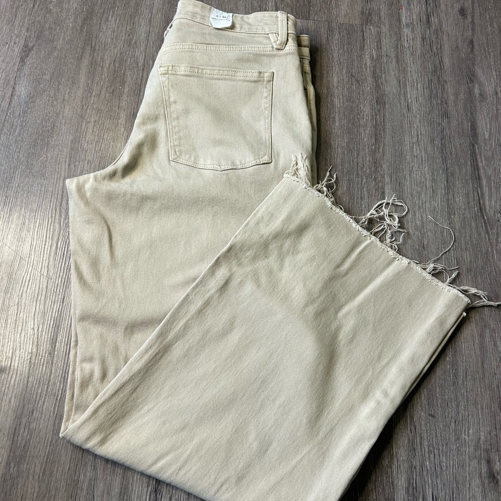 Good American good ease relaxed Beige Denim Pants - Picture 7 of 15